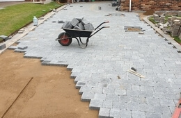 Unfinished driveway